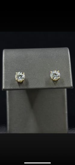 Gold Diamond Earrings
