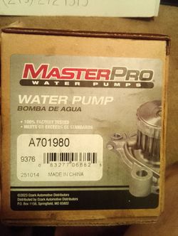 Water pump for 2000 Toyota Corolla