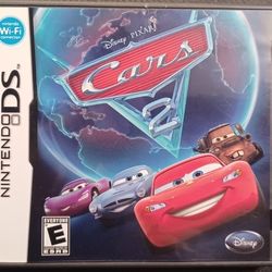 Cars 2 Nintendo DS Video Game Case Cartridge Manual