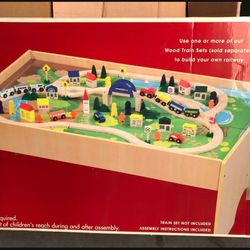 Wooden Train Table