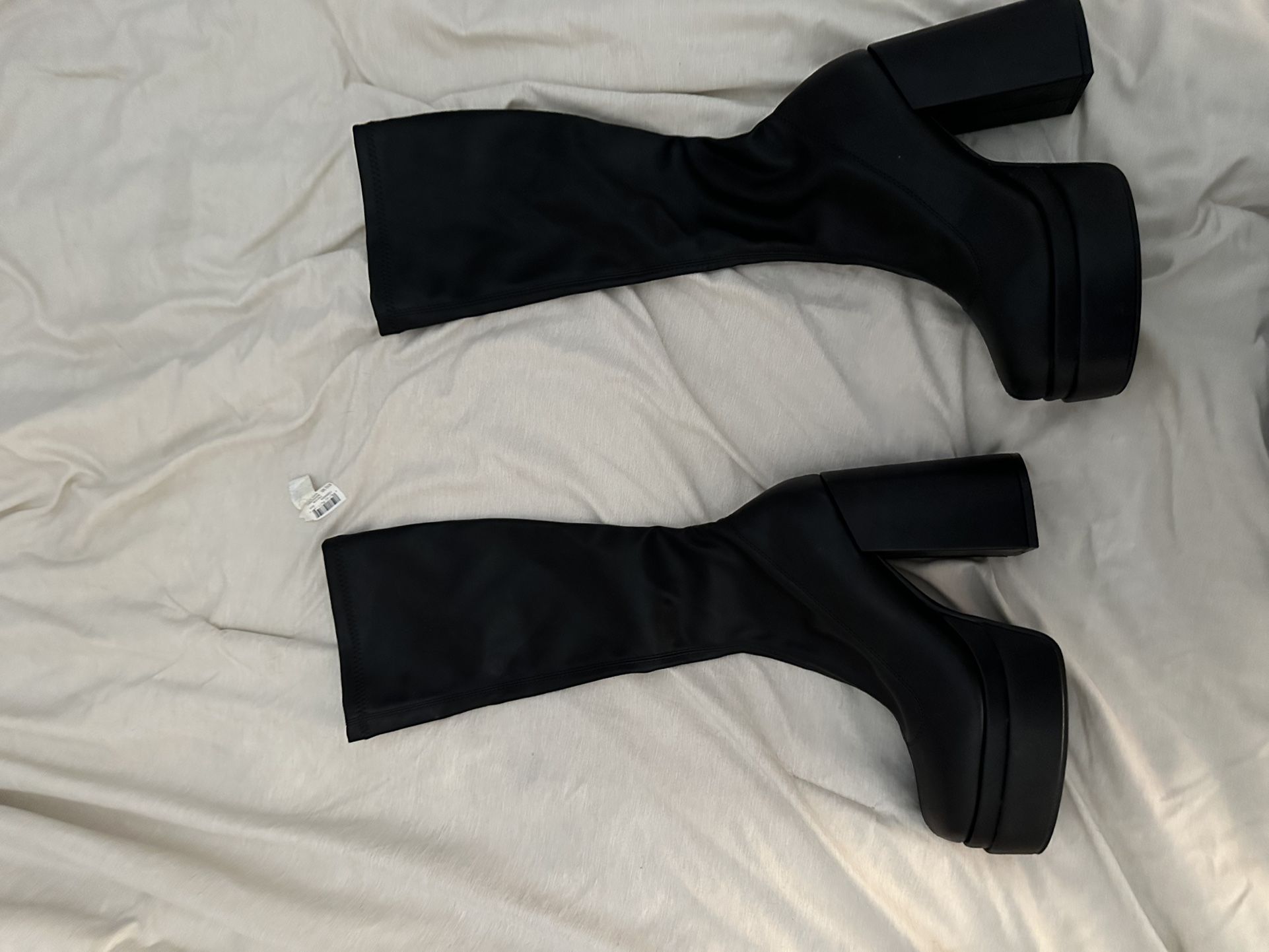 Steve Madden Black Platform Boots