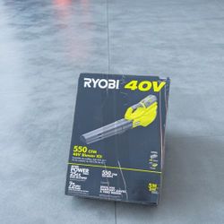 RYOBI💨 120 MPH Leaf Blower +4Ah Battery & Charger