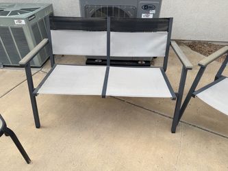 Outdoor Patio Loveseat Bench