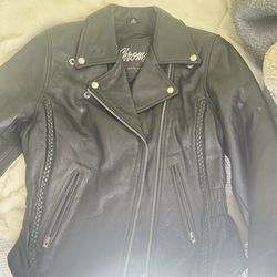 Chrome Leather Jacket Size S 