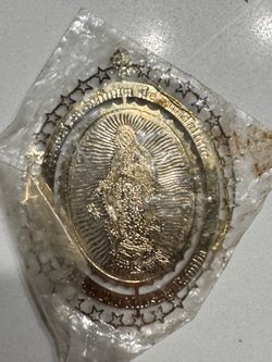 Our Lady of Guadalupe Gold-Tone Medal Pendant