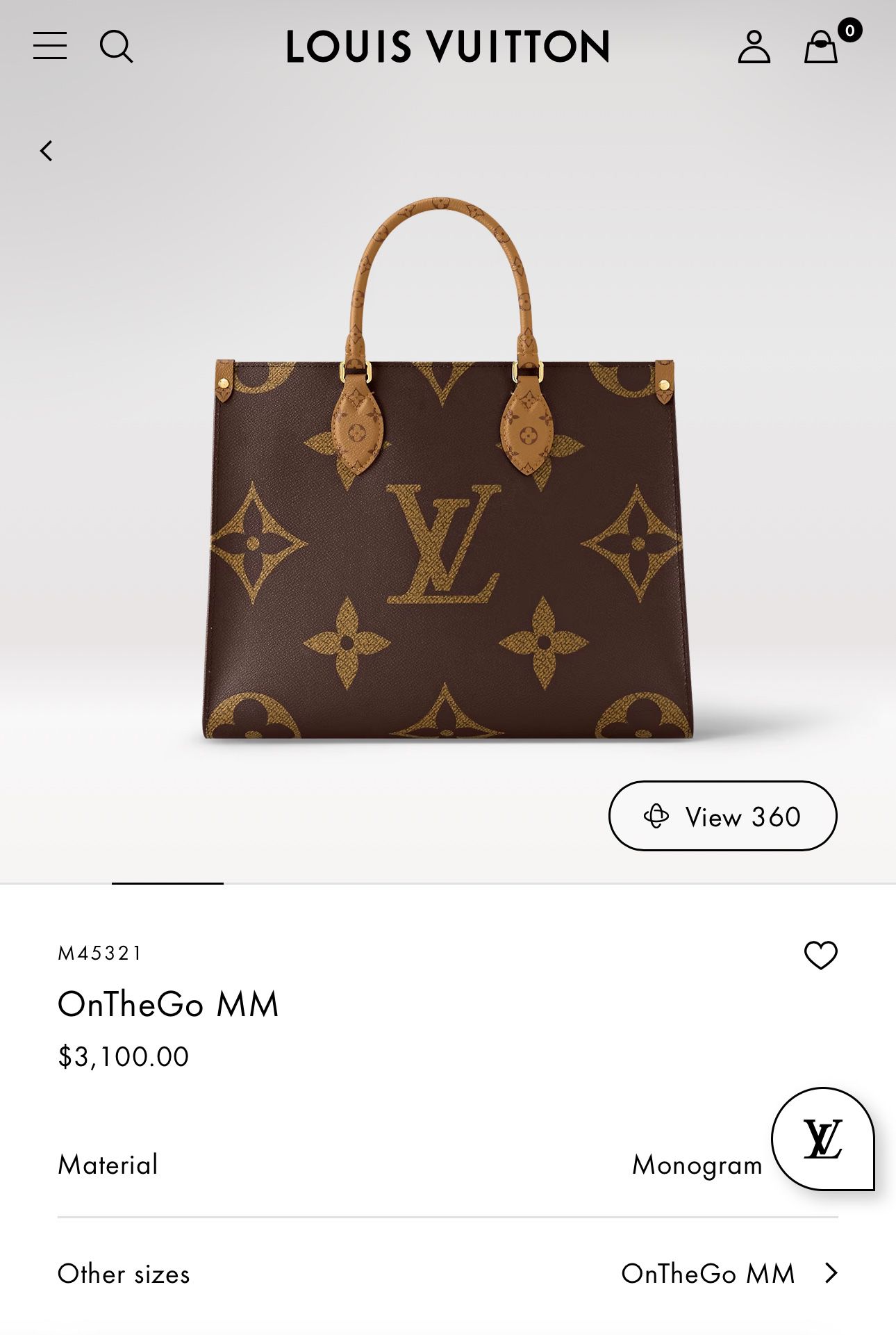 LV OnTheGo MM Tote