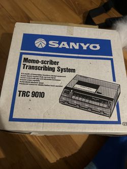 Sanyo Trc 9010 Memo-scribed Transcribing System