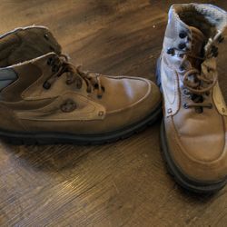 Men’s Tan Buffalino Boots, Size 10