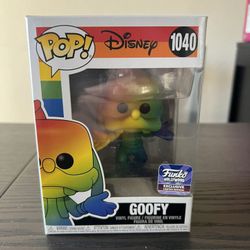 VAULTED HOLLYWOOD EXCLUSE Rainbow Goofy Funko Pop Disney #1040 Pride LGBTQIA+