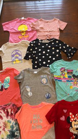 Toddler girl clothes size 4/5 shirt bundle (10pcs)