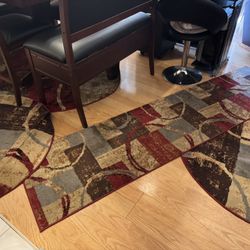 Barista Kouillou Multi Throw Rugs Lot Of 4  Round (3) 2' 2 x 6' 0 Runner Rug