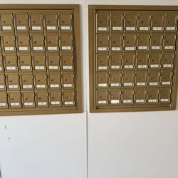 Mailbox Units Wall Mounted– 30 Small Doors Each (Front Loaded)