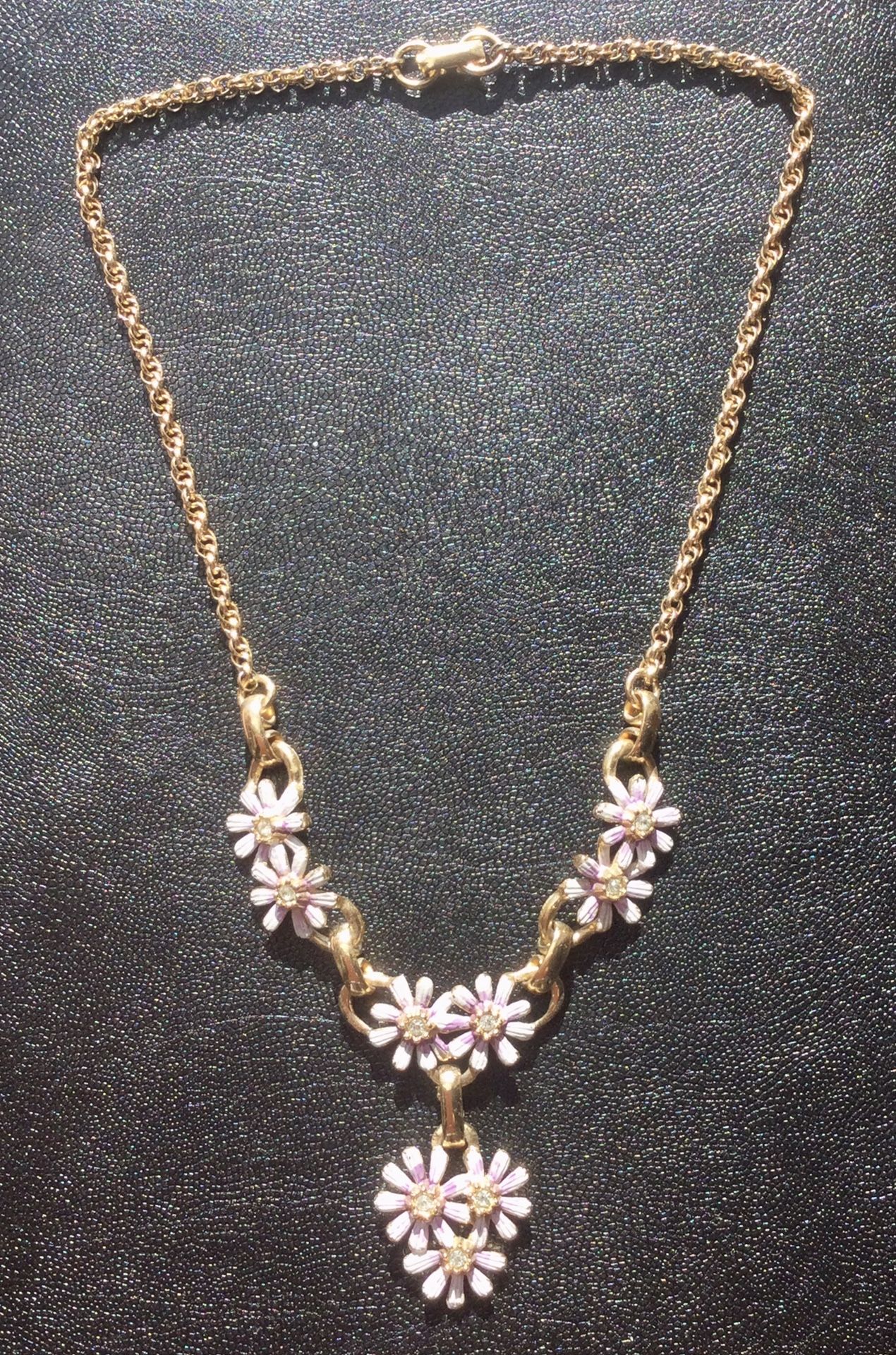 Enamel Painted Vintage Choker Necklace