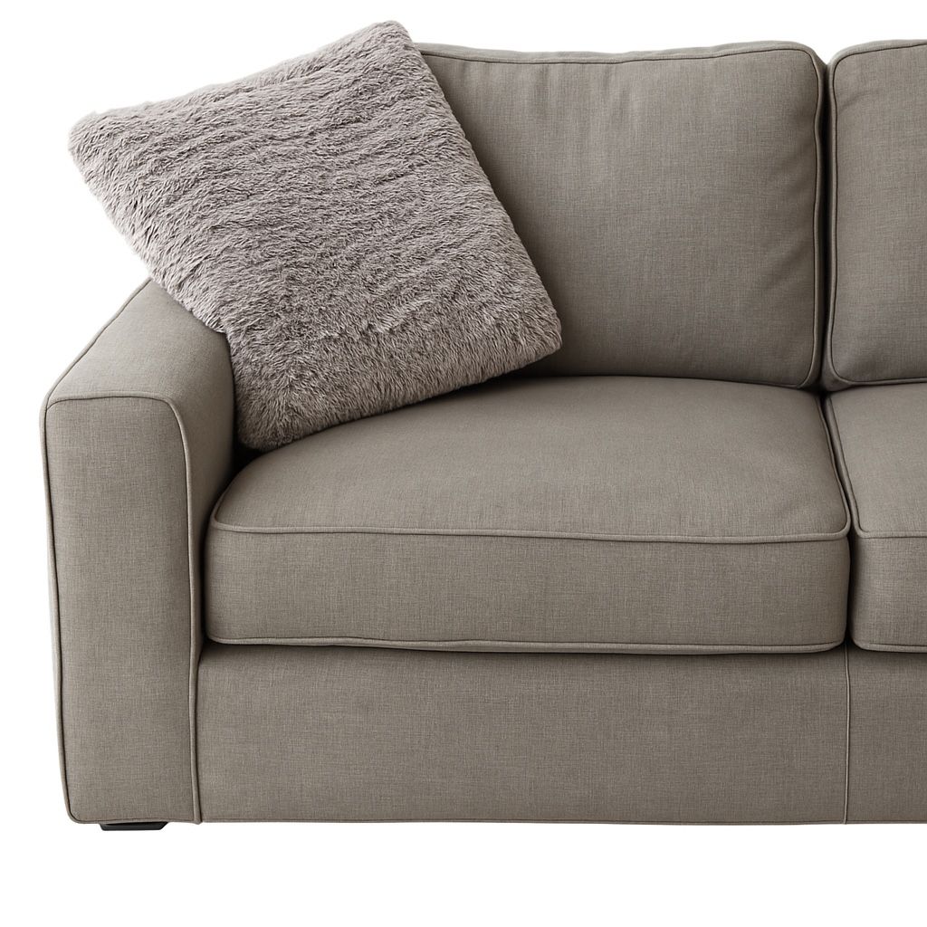 Sale !! Solid Wooden Frame couch With Chaise - Good Condition