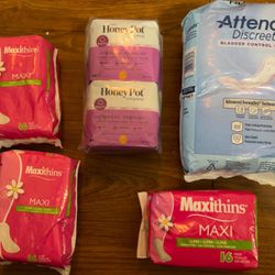 6 New Bags of Woman Pads .All for 20$
