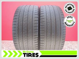 2 PIRELLI SCORPION ZERO A/S TO TESLA PNCS XL 265/35R22 USED TIRES 6.7/32 TREAD