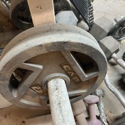 Olympic Weights, Bars And Bench