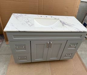 49” solid wood bathroom vanity