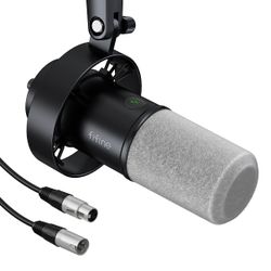 New in box -FIFINE K688 USB XLR Studio Microphone for PC Computer Recording, Podcast Dynamic Microphone for Live Streaming with Headphone Jack, Mute, 