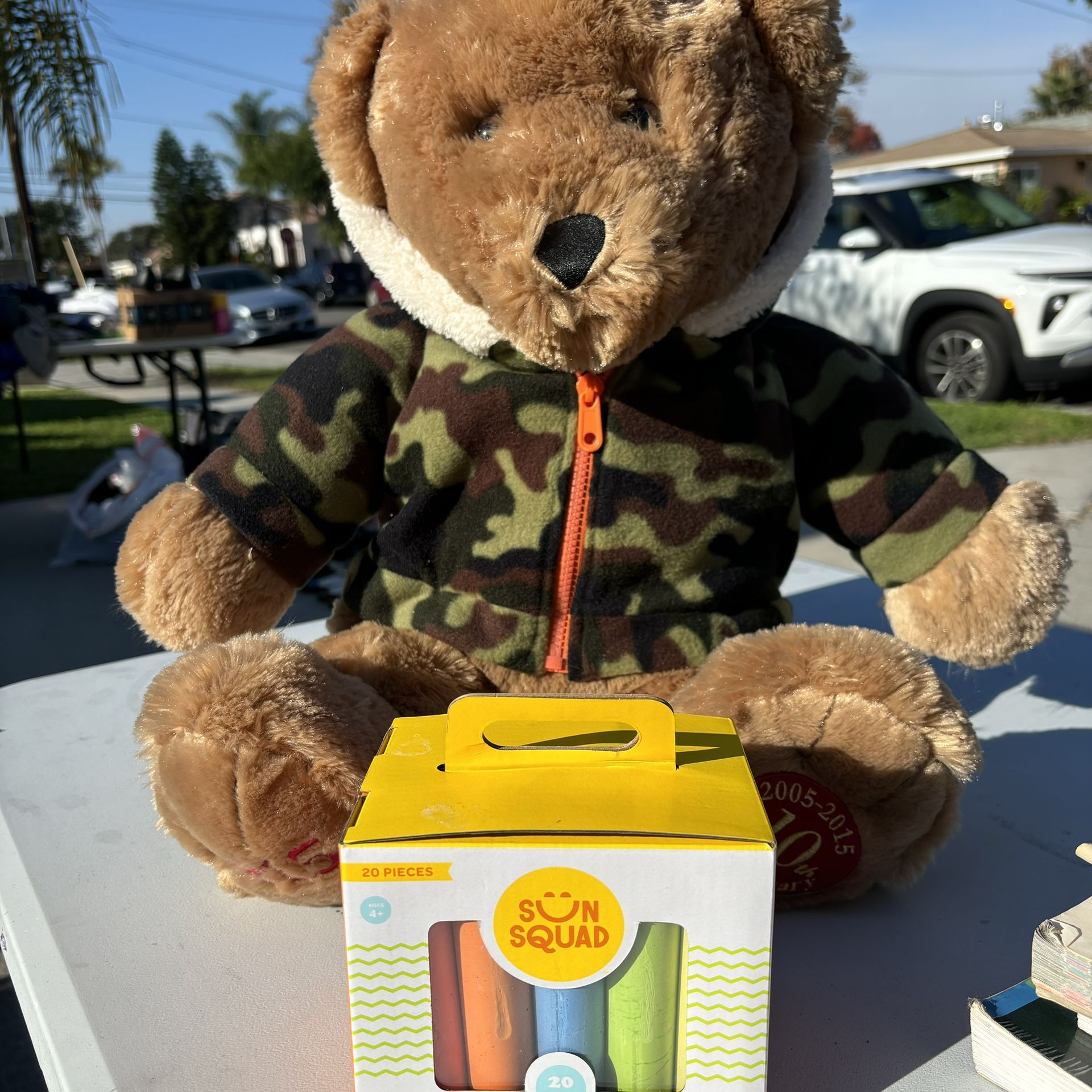 Teddy Bear and Chalk