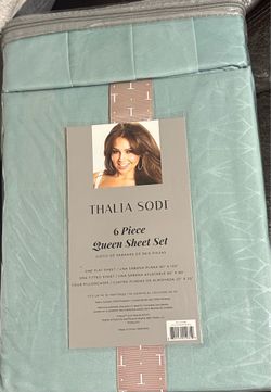 THALIA SODI 6 Piece Queen Sheet Set JUEGO DE SÁBANAS DE SEIS PIEZAS