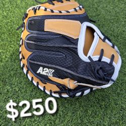 NEAR-MINT Wilson A2K M1D 33.5" Catcher's Mitt - Pro Stock/SuperSkin - RETAIL $400+