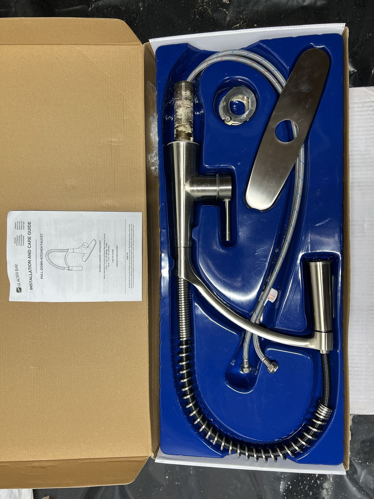 Glacier Bay Kitchen Faucet, FP4F0005SS, Stainless