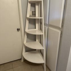 whitewashed corner shelf for sale 