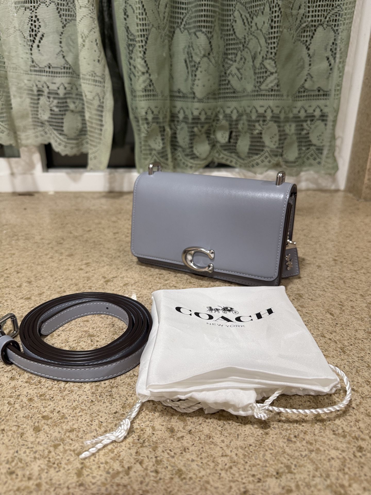 Coach 1941 Bandit Crossbody Bag in Silver/Grey Blue