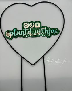 Large Metal Plant Trellis Heart 