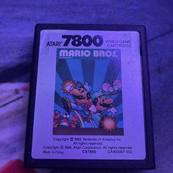 Mario brothers Atari 7800 Game Cartridge