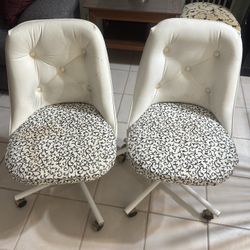 Vintage Rolling Chair Pair FREE TODAY