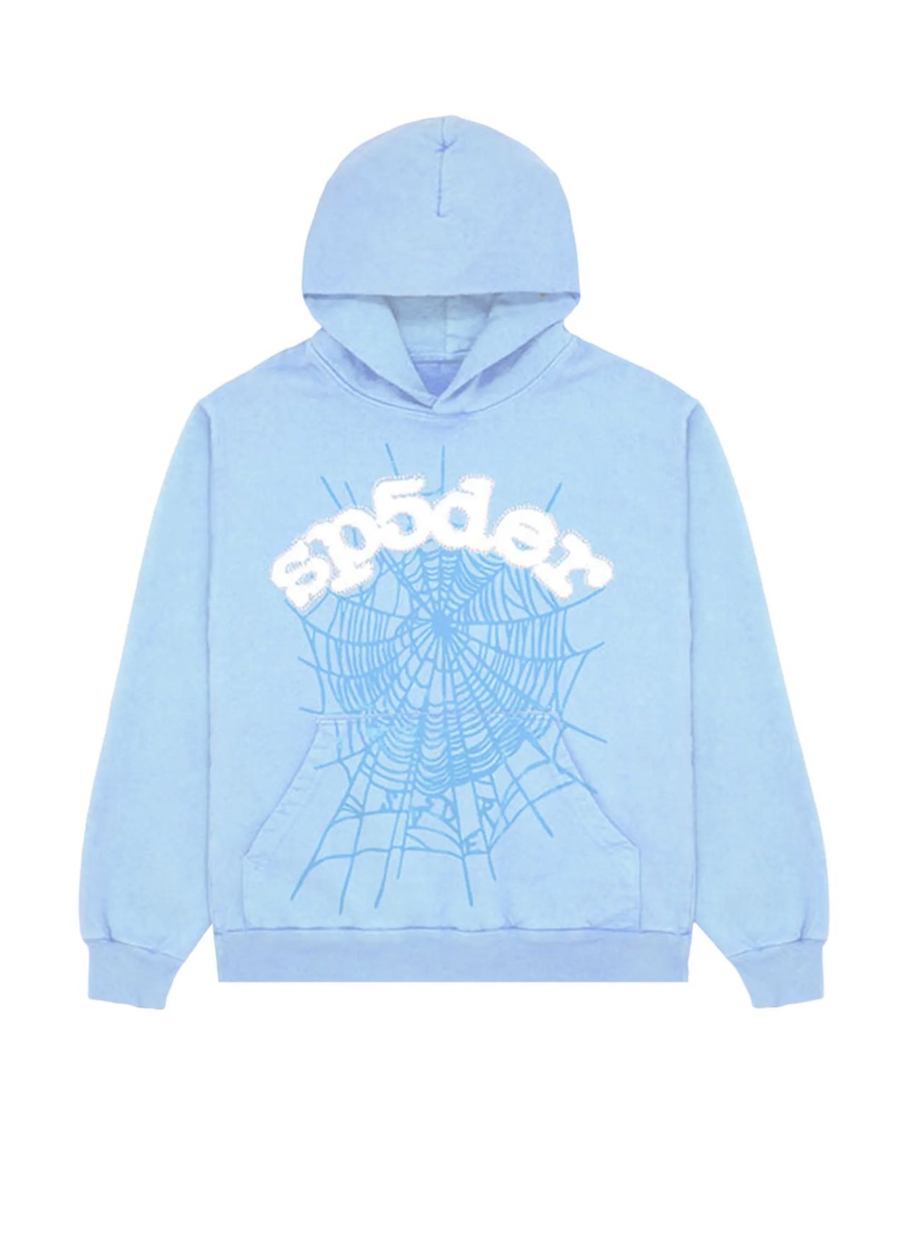 Sky Blue Web VVS Sp5der Hoodie M