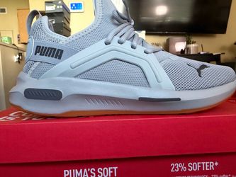 Puma Low-Top Sneakers Light Blue Gum Sole