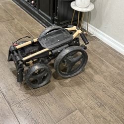 Golf Walking Cart And Golf Bags 