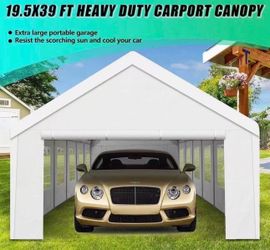 Heavy Duty Carport, Spacious 20x40 Outdoor Shelter Portable Garage, Waterproof Canopy with Easy Assembly & All-Weather Protection