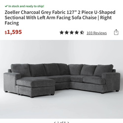 Living Spaces Sectional Couch