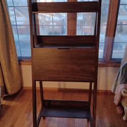 Brown Foldable Ladder Desk