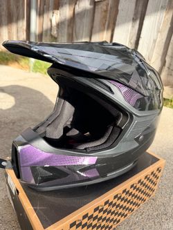 Moose Racing Full-Face Helmet Black Purple