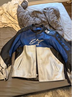Alpinestars Stunt 2 Leather Motorcycle Jacket US 46 / EU 56