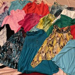 Woman’s Plus Size Tops And Sweatshirts 1x And 2x