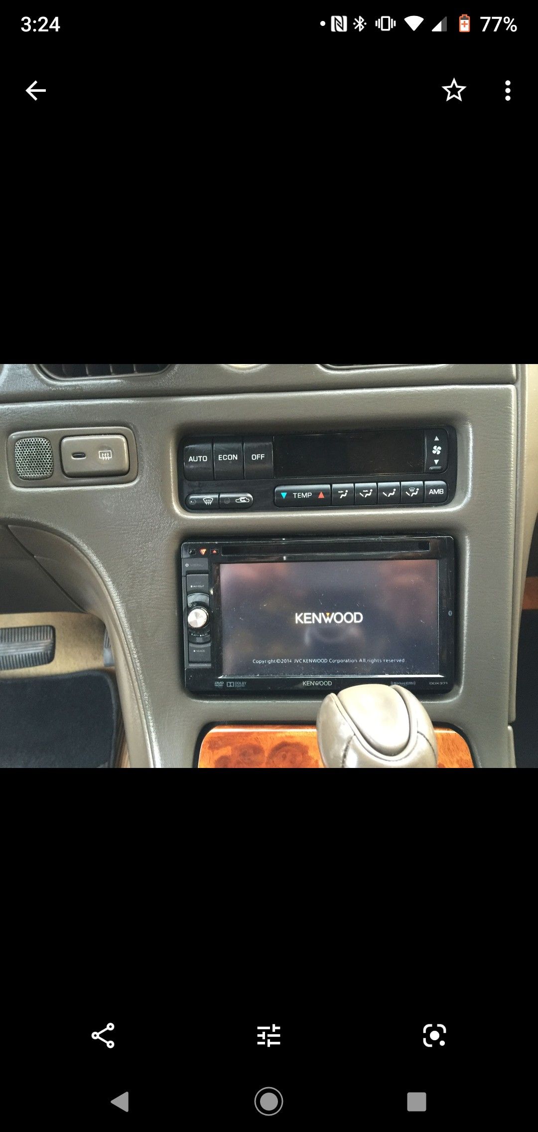 Kenwood touch screen stereo