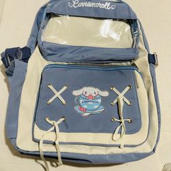 New Cinnamon Roll Blue Backpack 