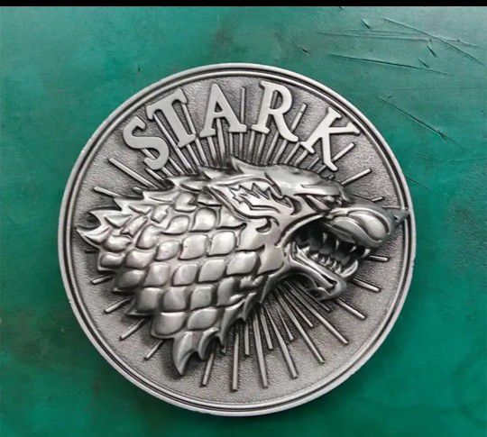 New House Stark Belt Buckle.SHIPPING AVAILABLE 