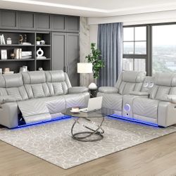 2 Pcs Reclining Sectional