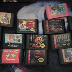 Sega Genesis and ATARI 2600 game Lot