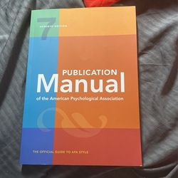 Publication Manual Of The American Psychological Association