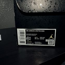 Air Jordan 4’s Retro Thunders GS