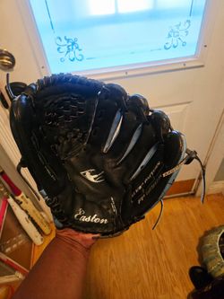 Easton Black Leather Palm Baseball Glove