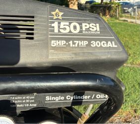 Craftsman 30 gallon 150 psi compressor $650 obo no low ball offers Used